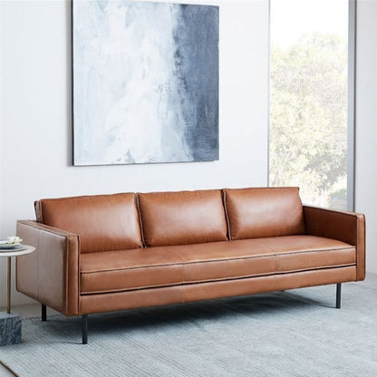 Mid-Century Modern Leather Sofa Where Classic Design Meets Modern Luxury