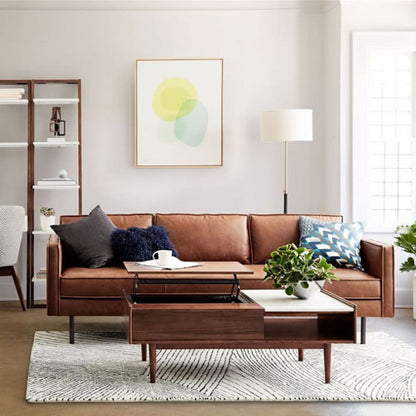 Mid-Century Modern Leather Sofa Where Classic Design Meets Modern Luxury