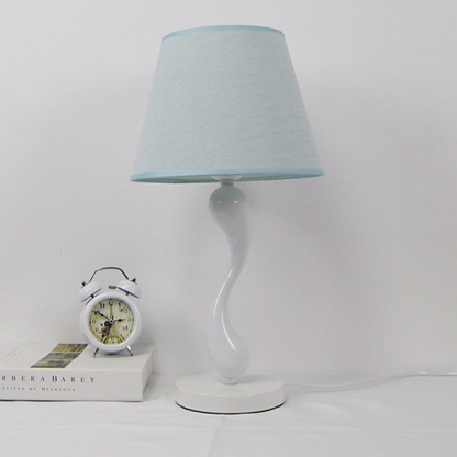 Vintage Table Lamp with Floral Shade and Crystal Base - A Touch of Romantic Elegance