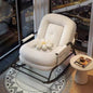 Rocking Corduroy Comfort Chair with Armrests - Modern Rocker with Plush Cushions