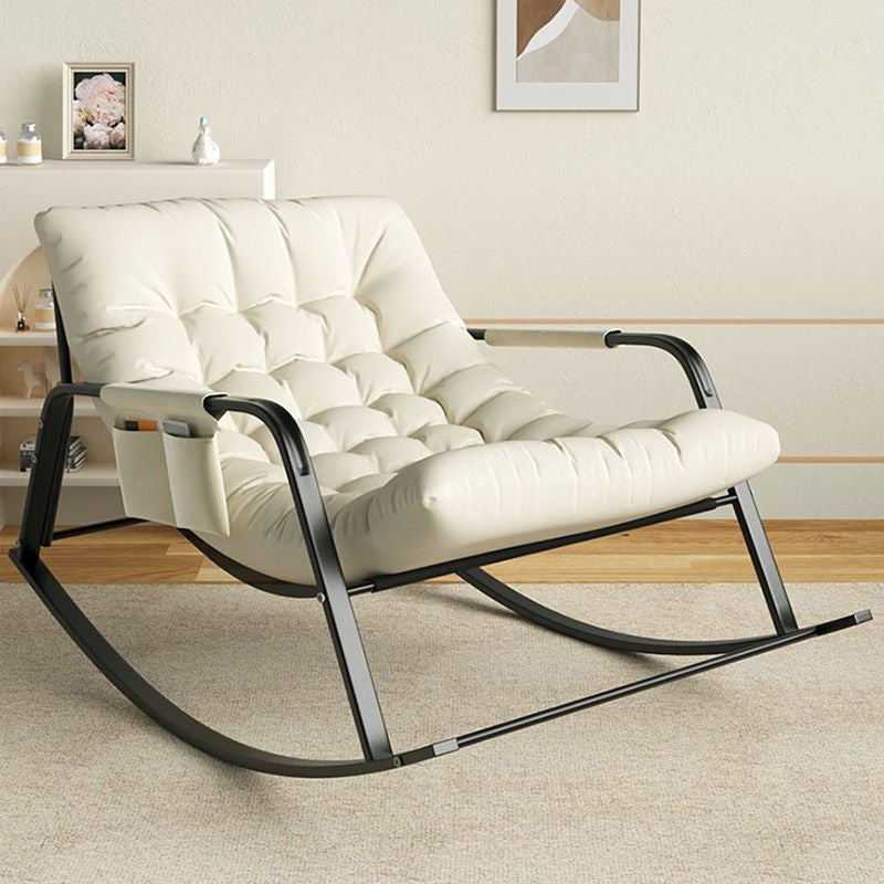 Rocking Armchair with Side Pocket - Modern Comfort with Stylish Design