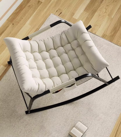 Rocking Armchair with Side Pocket - Modern Comfort with Stylish Design