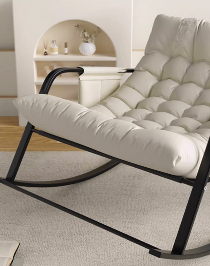 Rocking Armchair with Side Pocket - Modern Comfort with Stylish Design