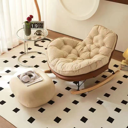 Rocking Heart-Shaped Recliners with Ottoman - Cozy and Stylish for Modern Living