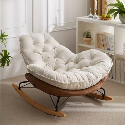 Rocking Heart-Shaped Recliners with Ottoman - Cozy and Stylish for Modern Living