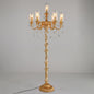 Opulent Crystal Chandelier Floor Lamp - A Touch of Regal Elegance