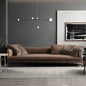 Modern Leather Sofa with Sleek Design and Comfortable Cushions