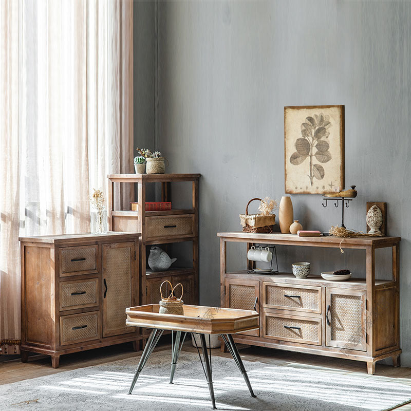 Timeless Versatility: The Retro Solid Wood Coffee Table