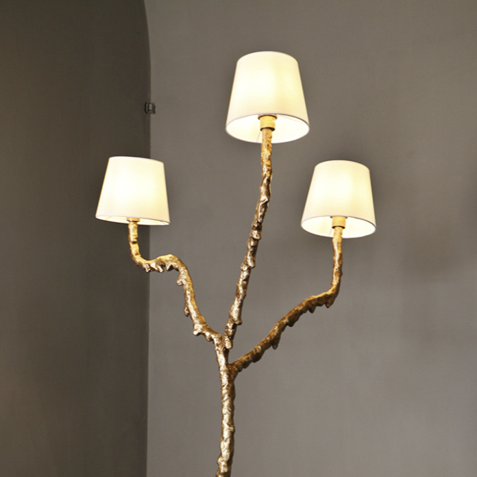 Sleek and Sophisticated Floor Lamp with Adjustable Arm