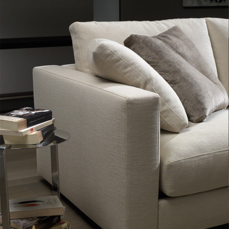 Minimalist Luxury, Timeless Comfort Sofa with Plush Cushions and Sleek Design