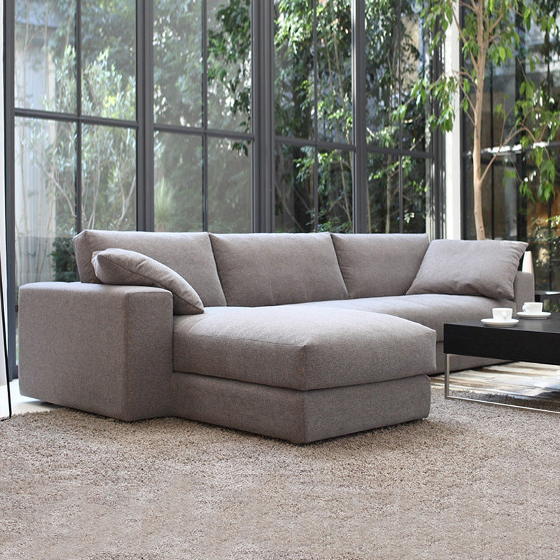 Modern Minimalist Corner Fabric Sofa – Stylish Design for Contemporary Living Rooms