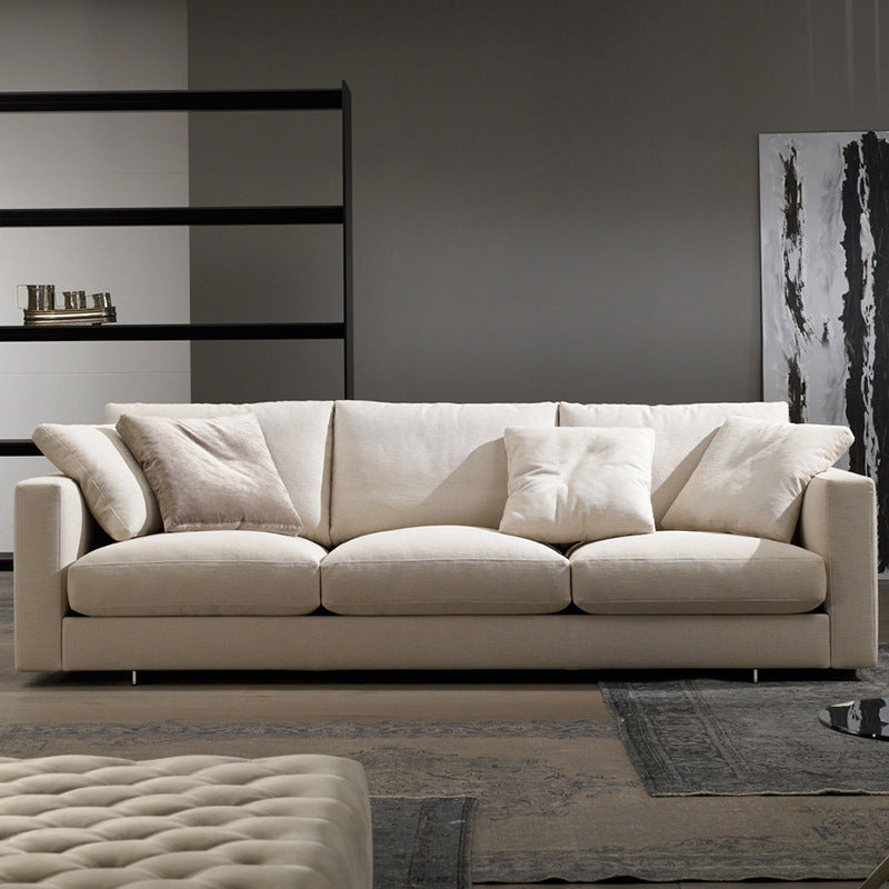 Minimalist Luxury, Timeless Comfort Sofa with Plush Cushions and Sleek Design