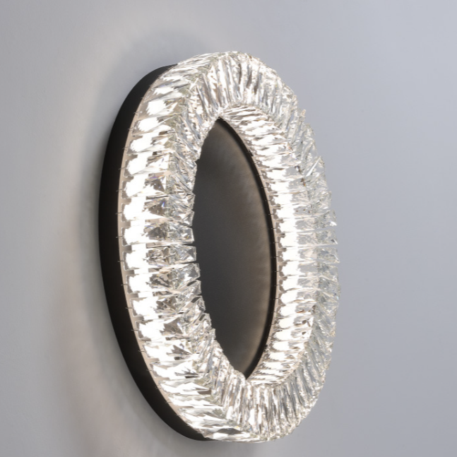 Modern Crystal Halo Ceiling Light - Sleek and Stylish Design