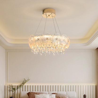 Modern Crystal Petal Chandelier - A Touch of Elegance