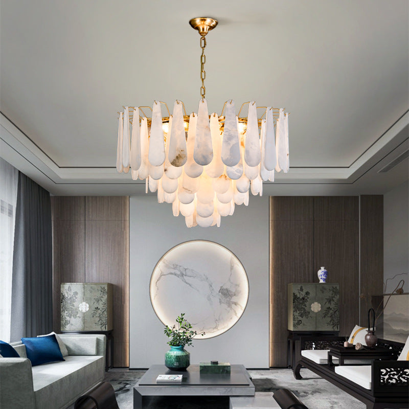 Modern Marble Chandelier - Sleek and Sophisticated