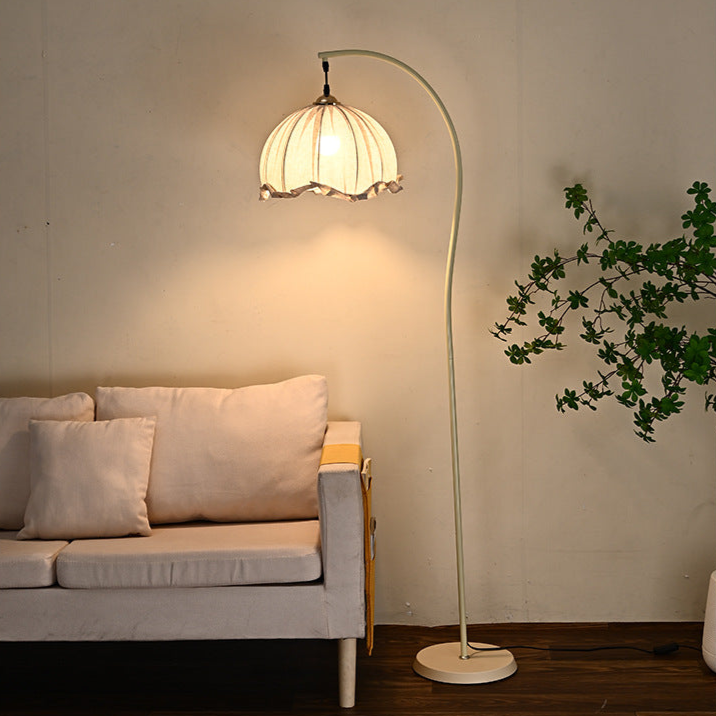 Elegant Lotus Floor Lamp - A Touch of Asian Serenity