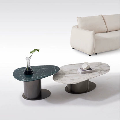 Luxurious Italian Marble Coffee Table - Modern Design for Living Room