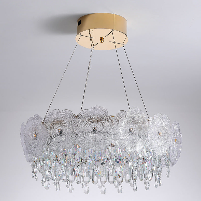 Modern Crystal Petal Chandelier - A Touch of Elegance