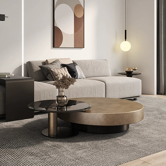 The Furnishaus Ellington: A Timeless Round Coffee Table for Modern Living