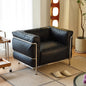 Nordic light luxury leather sofa chair designer bedroom sofa chair single chair sofa