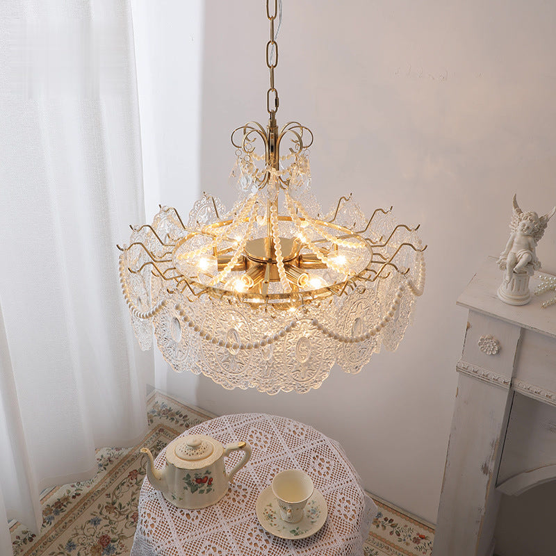 Opulent Crystal Chandelier with Cascading Design - Timeless Elegance