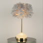 Luxurious Feather Table Lamp - A Touch of Glamour