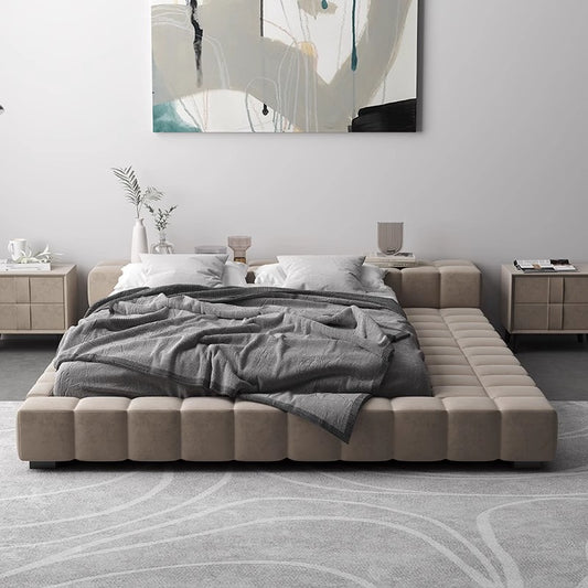 Embrace Modern Minimalism: The Quilted Platform Bed Frame