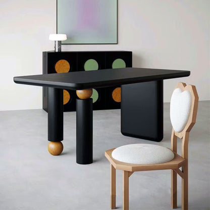 Modern Minimalist Dining Table with Unique Base Design