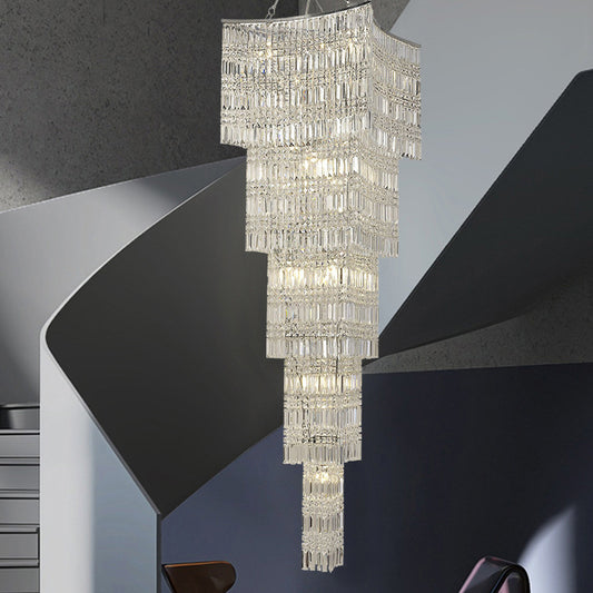 Cascade Crystal Chandelier - A Modern Masterpiece