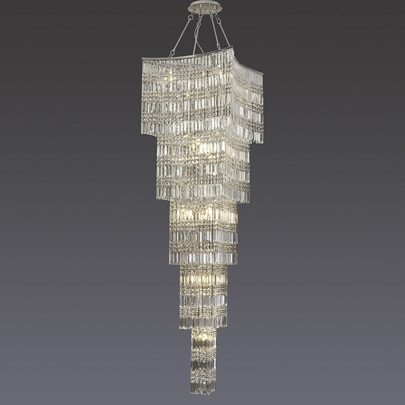 Cascade Crystal Chandelier - A Modern Masterpiece