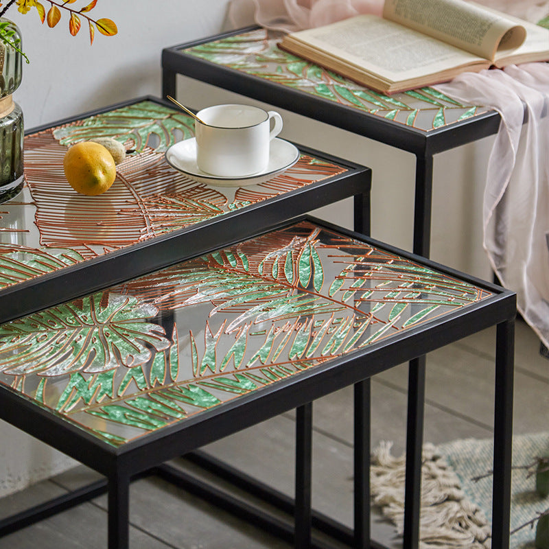 Vintage Charm Meets Modern Functionality: The Retro Nesting Coffee Table Set