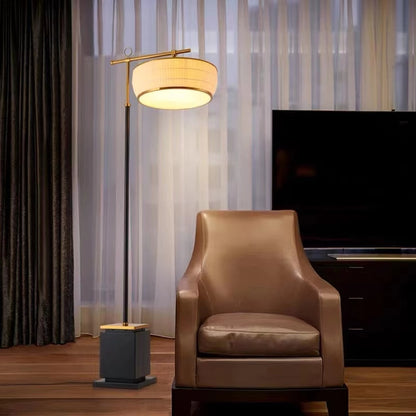 Sleek and Sophisticated Floor Lamp with Adjustable Arm