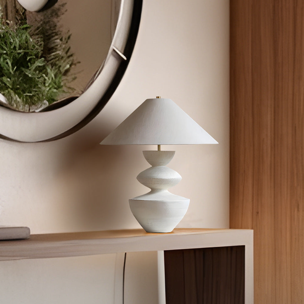 Modern Ceramic Table Lamp - A Sculptural Statement Piece