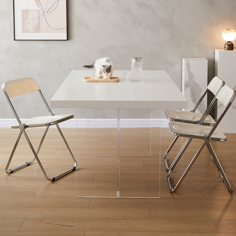 Modern Acrylic Dining Table - Sleek and Transparent Design