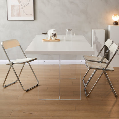 Modern Acrylic Dining Table - Sleek and Transparent Design