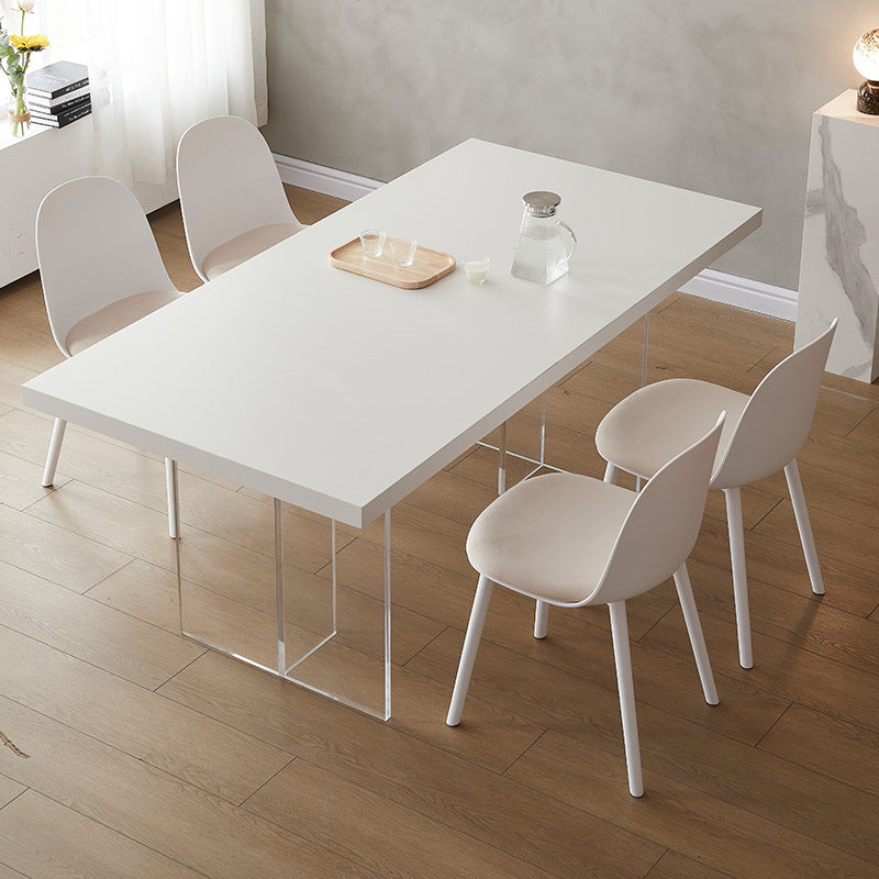 Modern Acrylic Dining Table - Sleek and Transparent Design