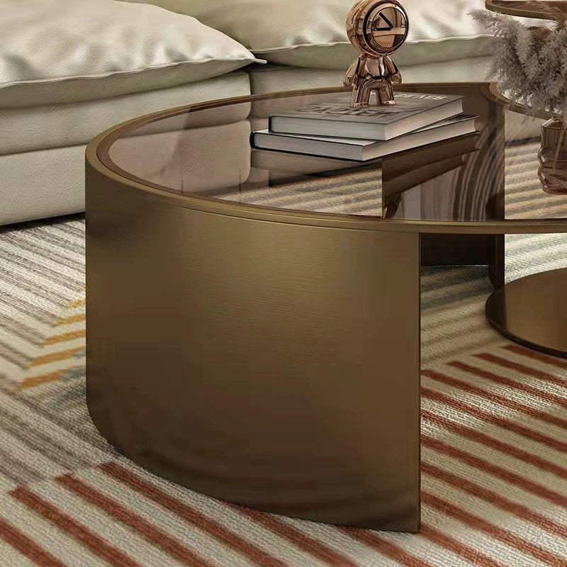 Furnishaus Fulham: Timeless Round Coffee Table Set for Modern Living