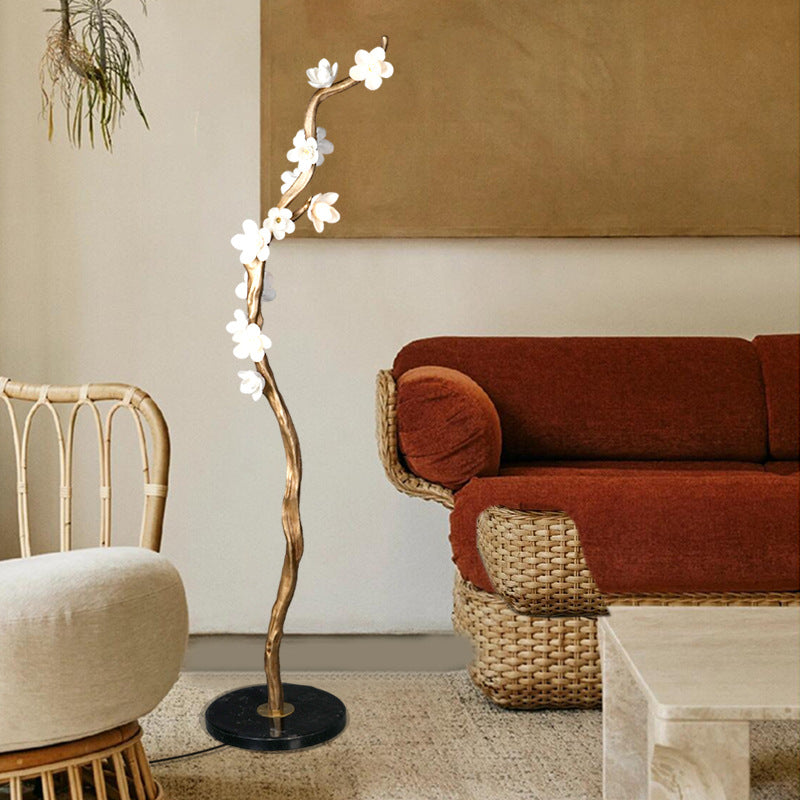 Oriental Bamboo Floor Lamp - A Touch of Asian Elegance