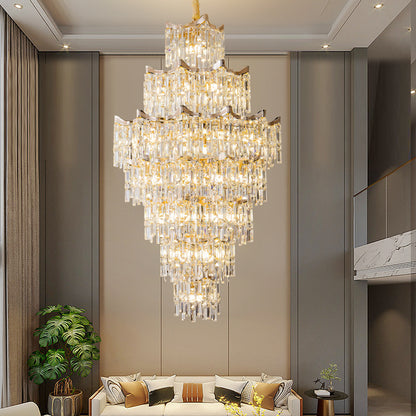 Grand Crystal Chandelier - A Dazzling Centerpiece