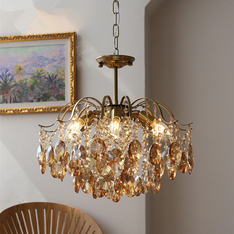 Vintage-Inspired Crystal Chandelier - Timeless Elegance and Luxury