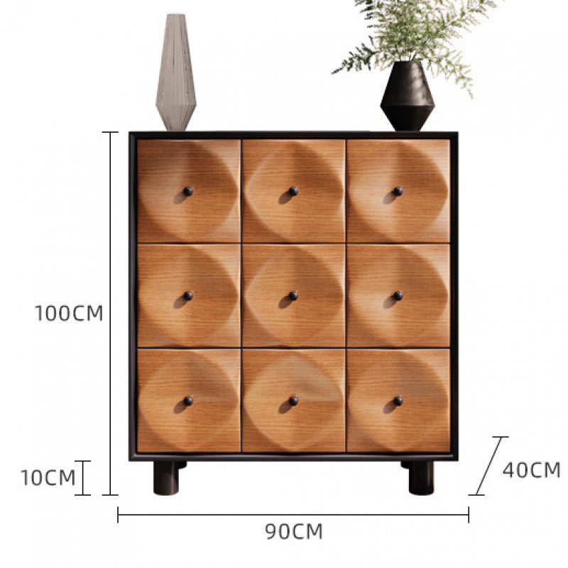 Modern Sideboard with Unique 3D Panel Design