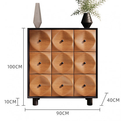 Modern Sideboard with Unique 3D Panel Design