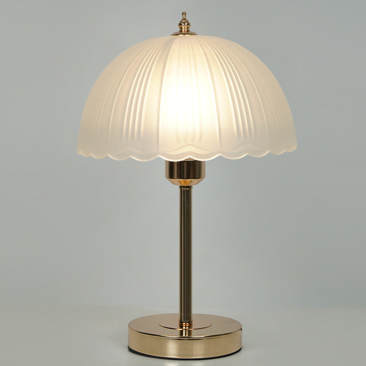 Vintage-Inspired Glass Dome Table Lamp - A Touch of Timeless Elegance