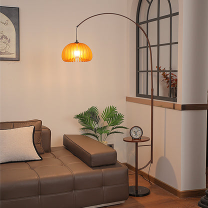 Arched Floor Lamp with Dome Shade - A Modern Minimalist Statement