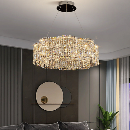 Modern Crystal Chandelier - Sleek and Stylish Design