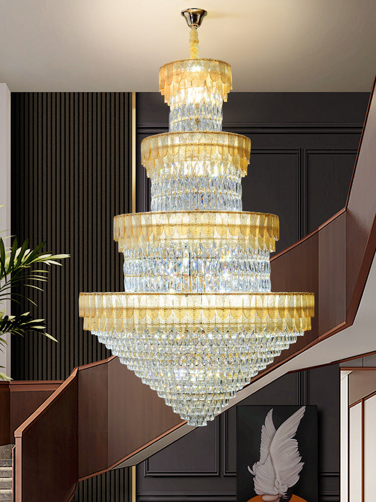 Grandiose Crystal Chandelier - A Majestic Masterpiece