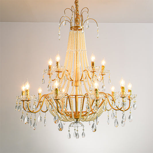 Opulent Pearl Chandelier - Timeless Elegance and Luxury