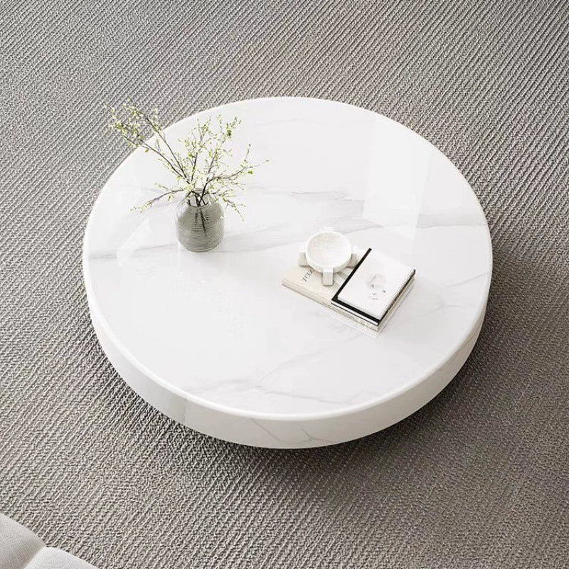 Furnishaus Parve: Sophisticated Round Marble Coffee Table