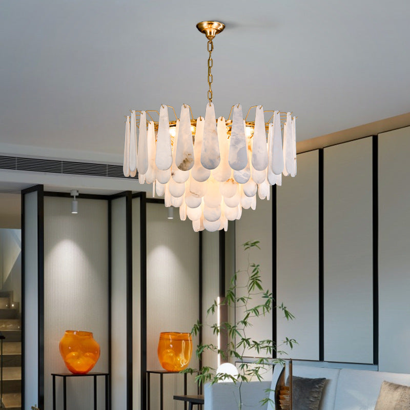 Modern Marble Chandelier - Sleek and Sophisticated