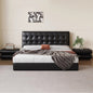 Unite Style & Functionality: The Modern Leather Bed Frame with Storage